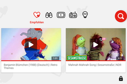 YouTube Kids - Videoclips gefiltert für Kinder
